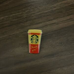 Starbucks red thank you cup pin